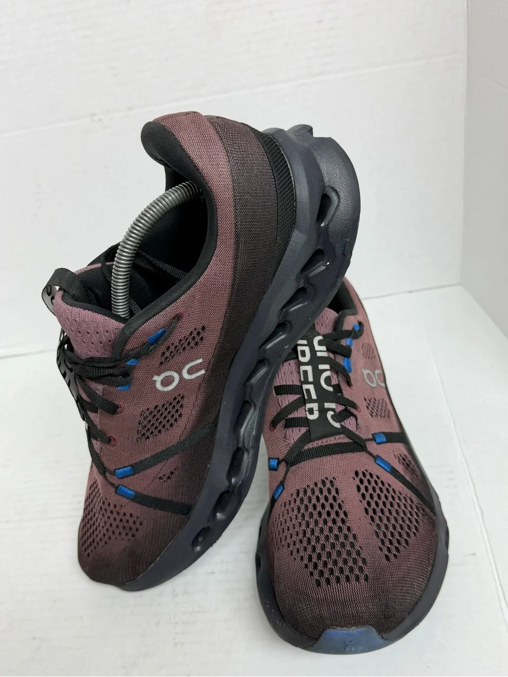 Size Men’s 11.5 - ON Cloud Cloudsurfer Black Cobalt Mauve Running Shoes Sneakers